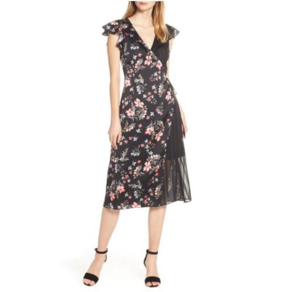 NWT Alex Les Filles multicolor wrap around dress - Picture 2 of 9